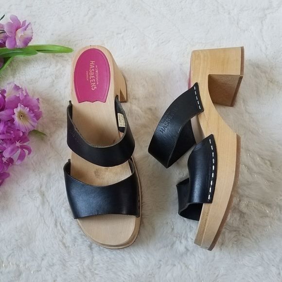 Swedish Hasbeens Women's Maria Heeled Sandals - Picture 1 of 7